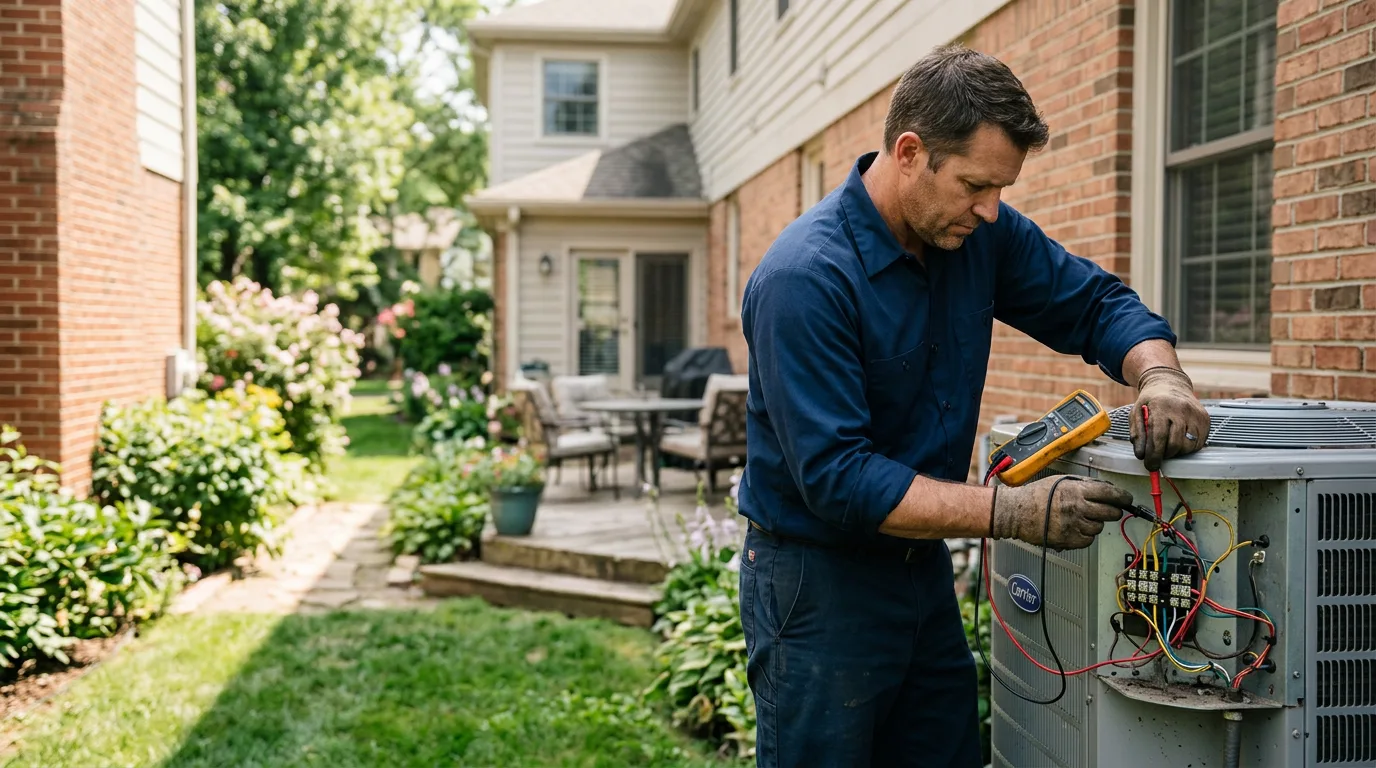 HVAC technician working near Meadville, PA